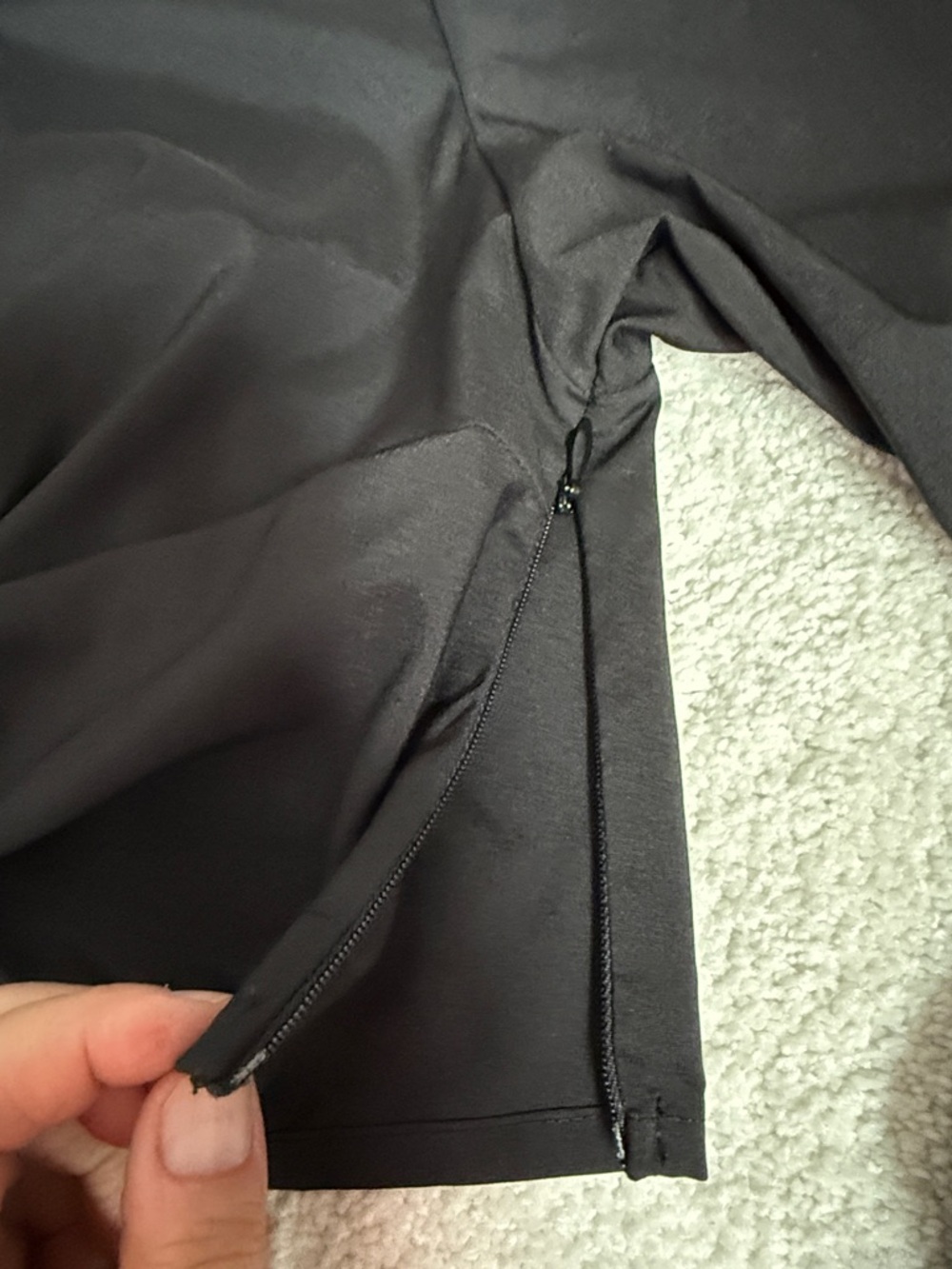 Twist-Front Cropped Blouse with Collared Neck - Black - Picture 5 of 14